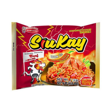 ACECOOK SiuKay 特辣牛肉風味炒麵（127克 × 24包）