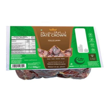 Kurma Date Crown Khalas 椰棗（250 公克，熱封真空散裝包裝）