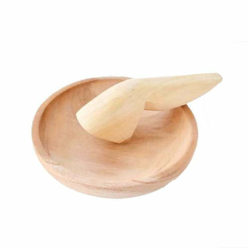 木製研缽 + 木杵（300 公克）