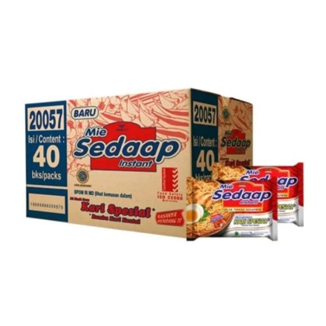 Mie Sedaap 特別咖哩雞麵（75 公克／包，40 包／箱）