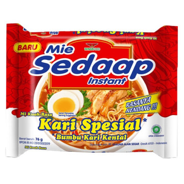 Mie Sedaap 特別咖哩雞麵（75 公克／包，40 包／箱）