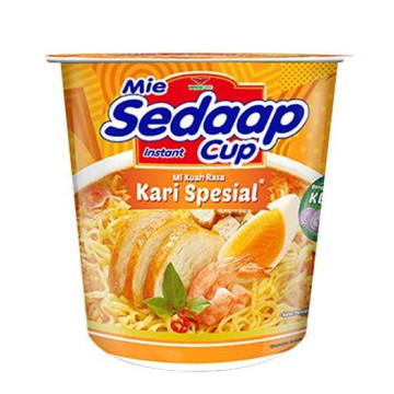 Mie Sedaap 新咖哩雞味湯杯麵（81 公克／杯，12 杯／箱）