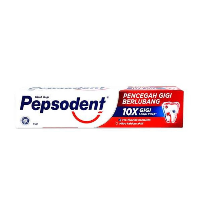 Pepsodent／預防蛀牙／強效10倍牙膏／75克